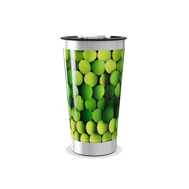 Copo Térmico - Verde com Bolas
