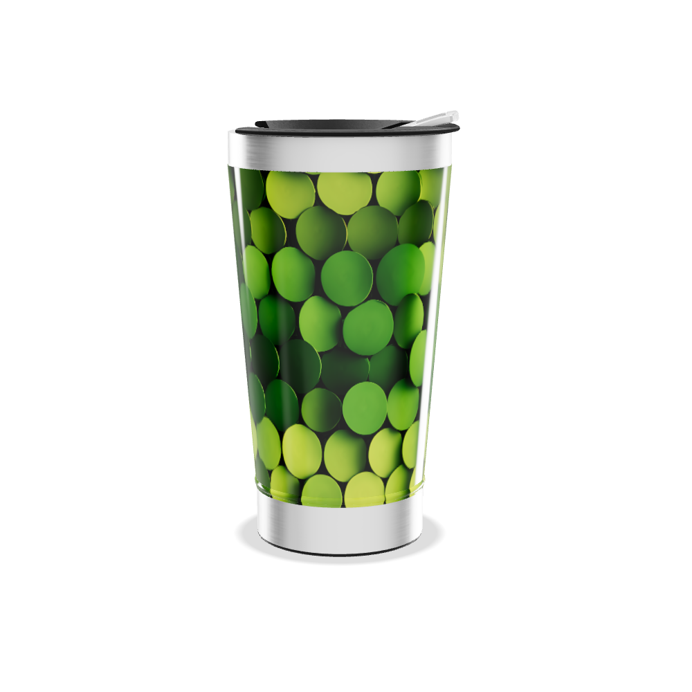 Copo Térmico - Verde com Bolas