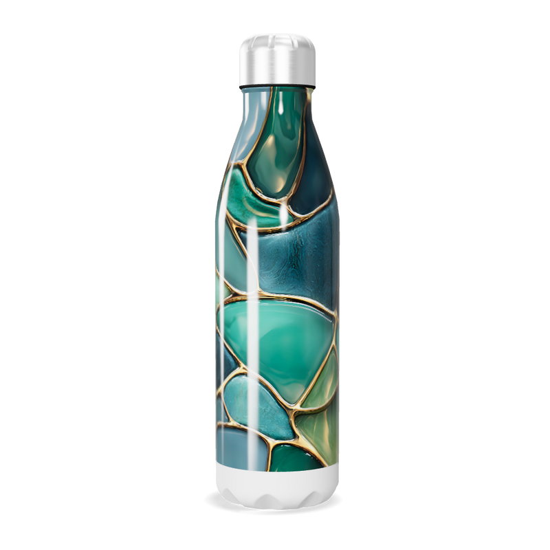Garrafa Inox - Verde Marmorizada