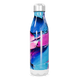 Garrafa Inox - Azul Rosa Abstrata