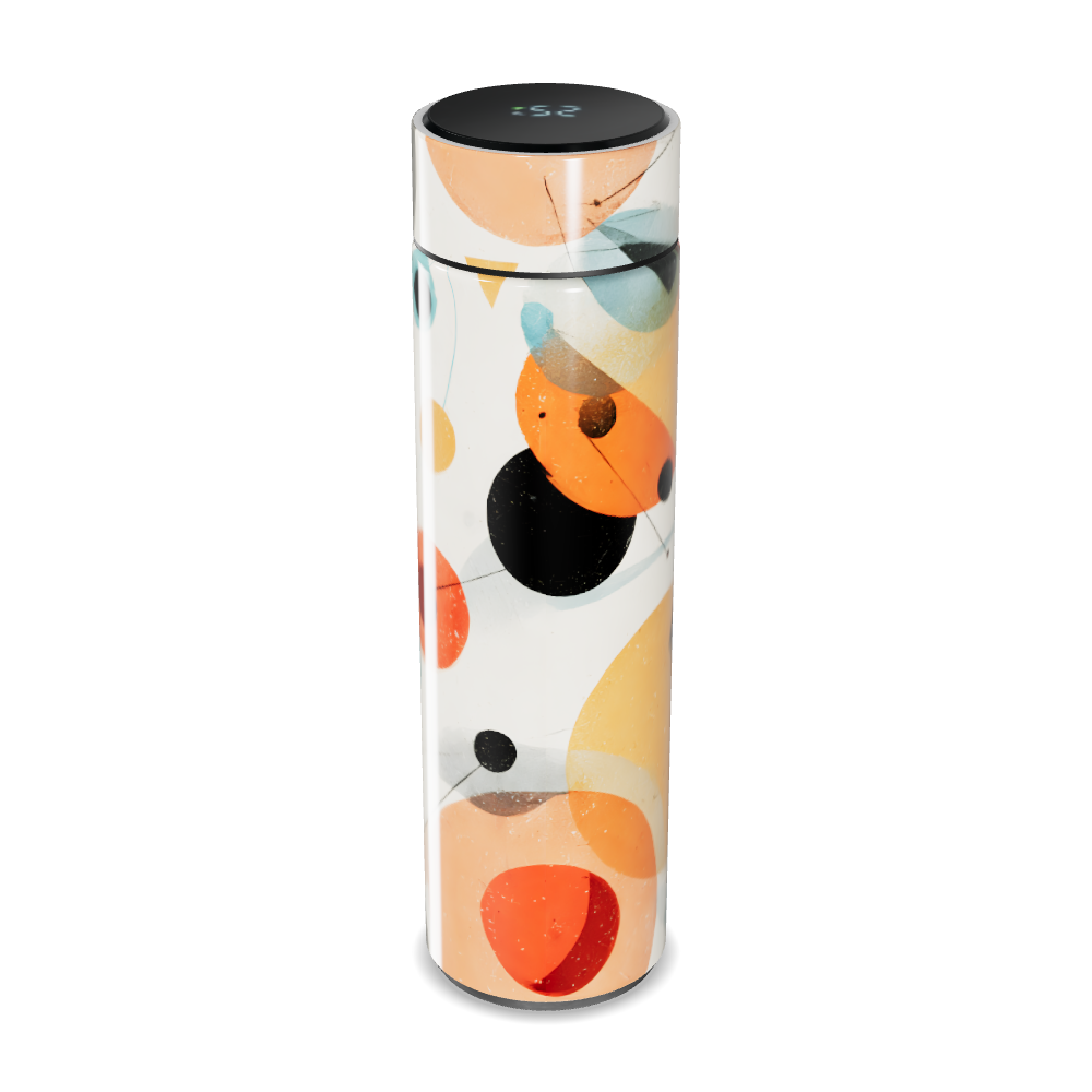 Garrafa Térmica Touch - Estampa Abstrata Colorida