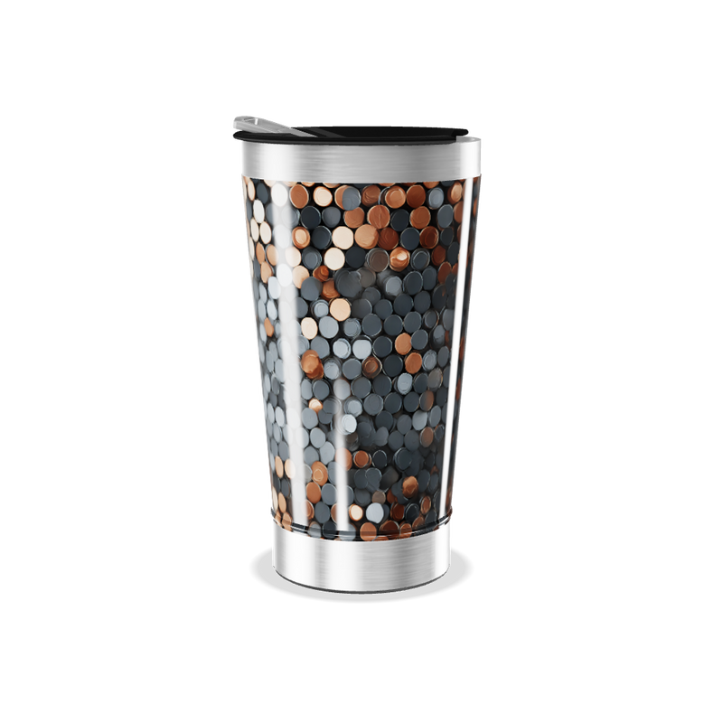 Copo Térmico - Estampa Pontos Coloridos