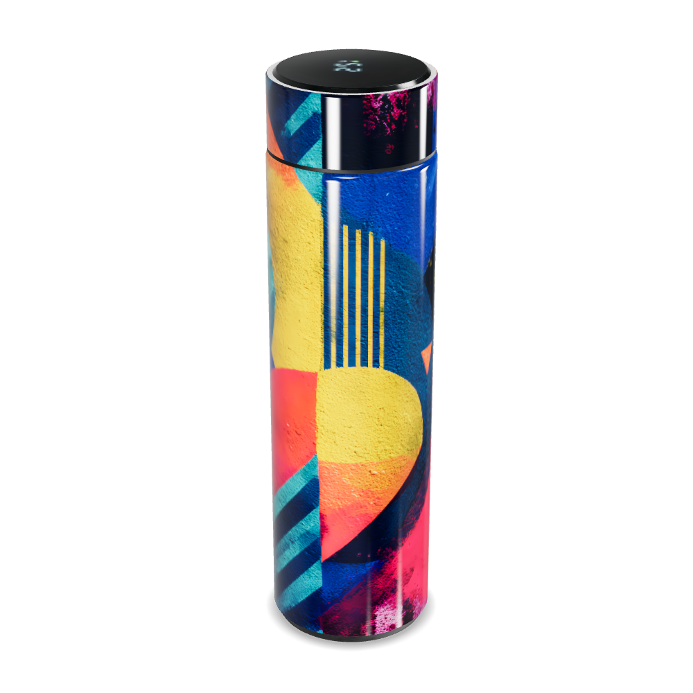 Garrafa Térmica Touch - Colorida com Estampa Moderna