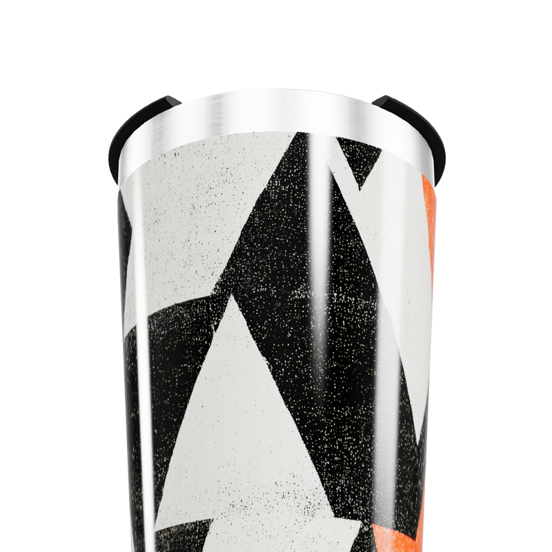 Copo Térmico - Geométrico Preto e Branco