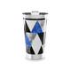 Copo Térmico - Geométrico Azul e Preto