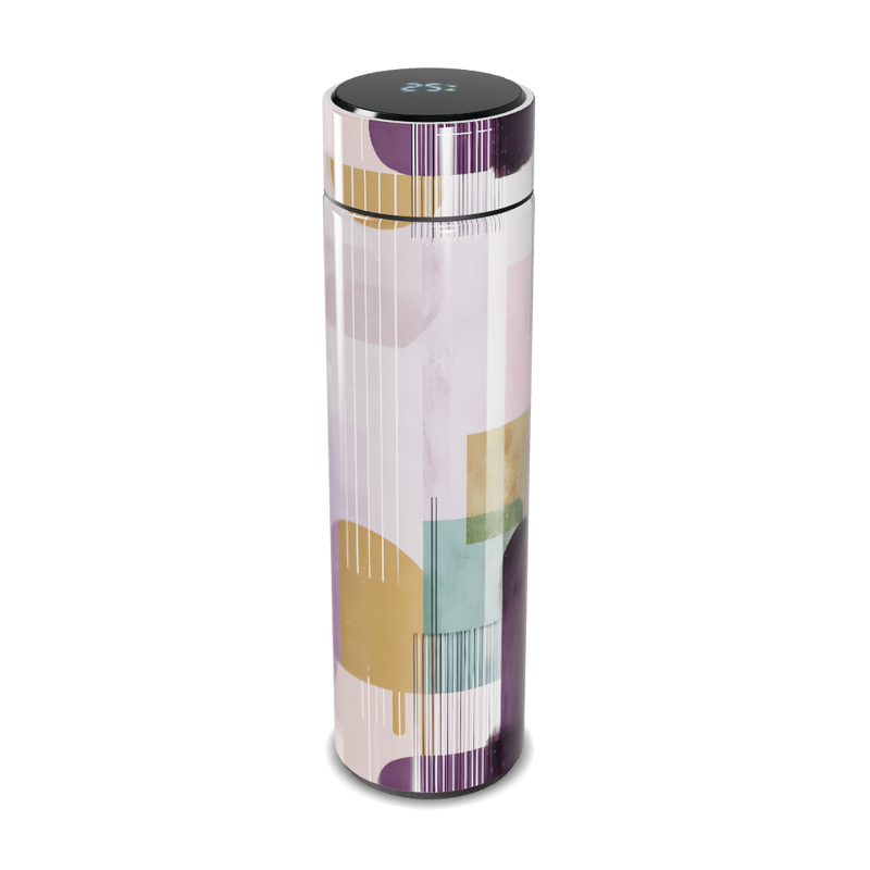 Garrafa Térmica Touch - Colorida com Desenhos Geométricos