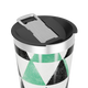 Copo Térmico - Estampa Triângulos Verde e Preto