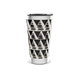 Copo Térmico - Estampa Geométrica Preta e Branca