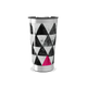 Copo Térmico - Triângulos Preto e Rosa