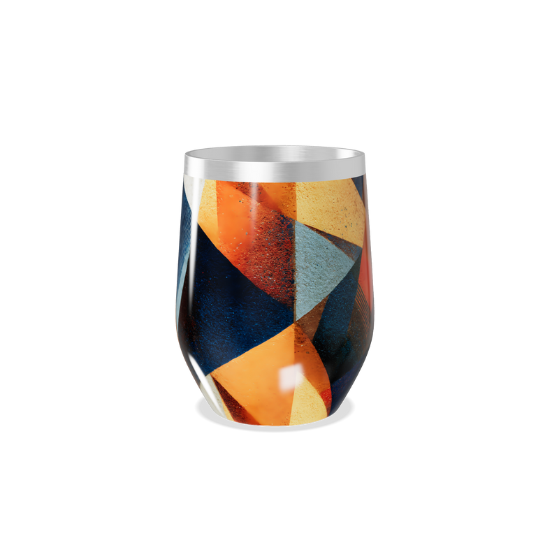 Copo Térmico Slim - Geométrico Colorido Alumínio