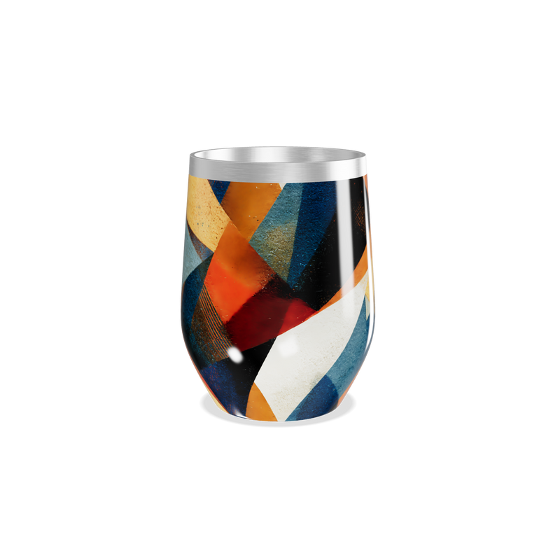 Copo Térmico Slim - Geométrico Colorido Alumínio