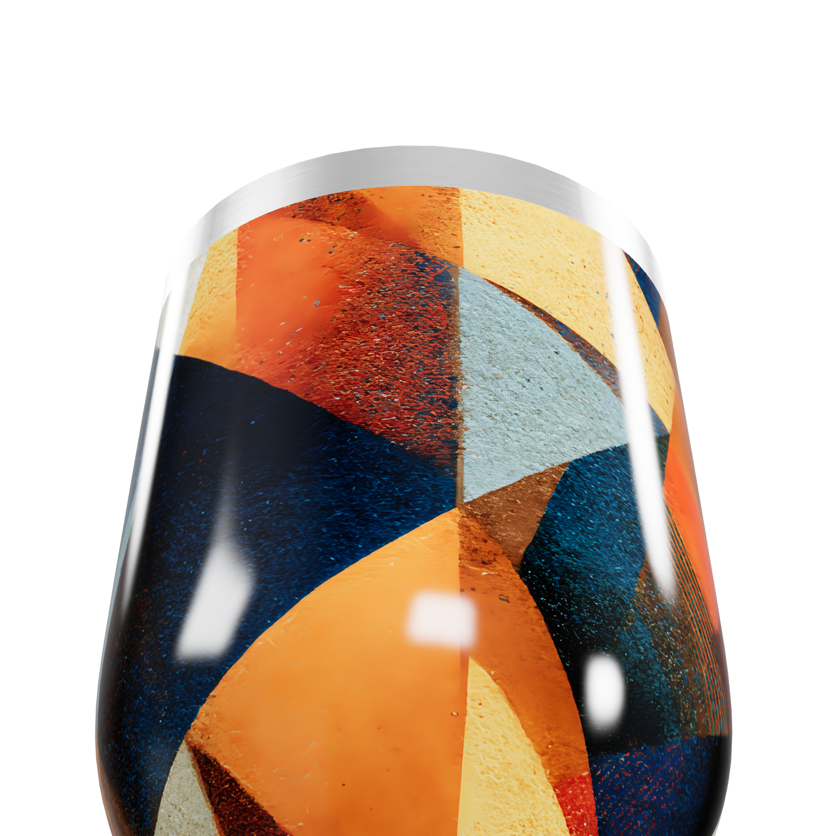 Copo Térmico Slim - Geométrico Colorido Alumínio