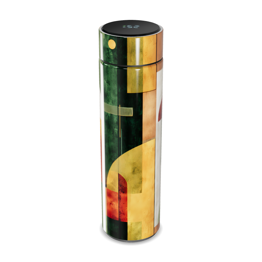 Garrafa Térmica Touch - Estampa Geométrica Colorida