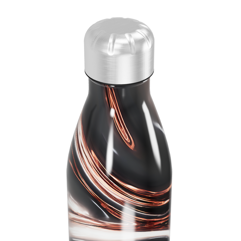 Garrafa Inox - Estampa Abstrata Metalizada