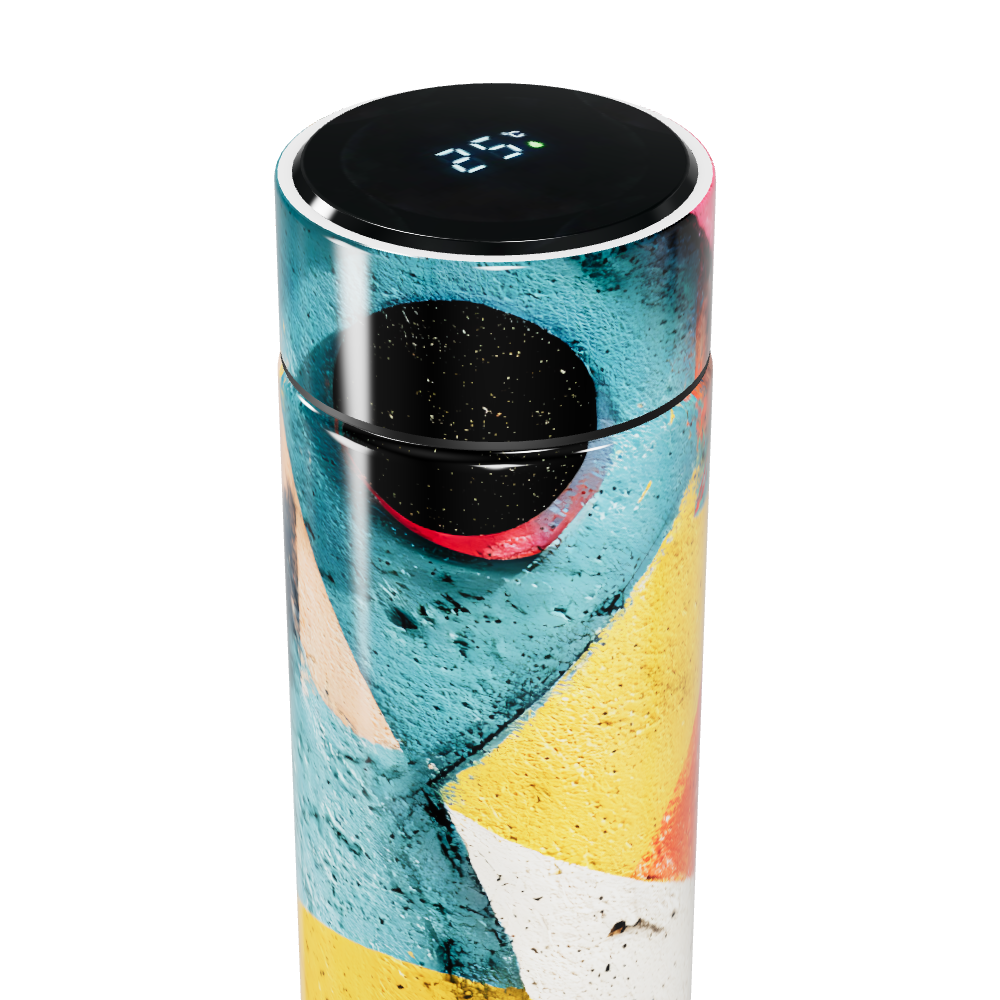 Garrafa Térmica Touch - Colorida com Display Digital