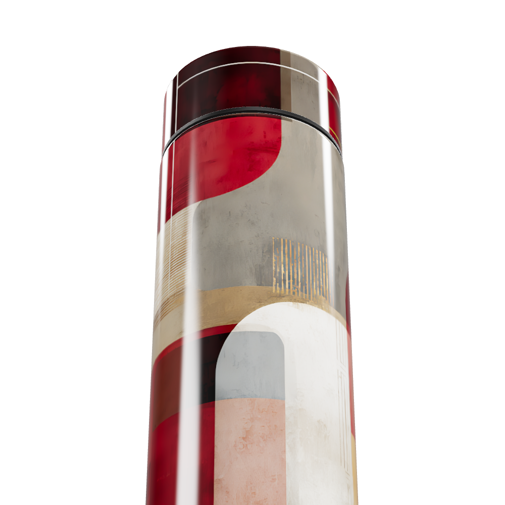 Garrafa Térmica Touch - Design Geométrico Colorido