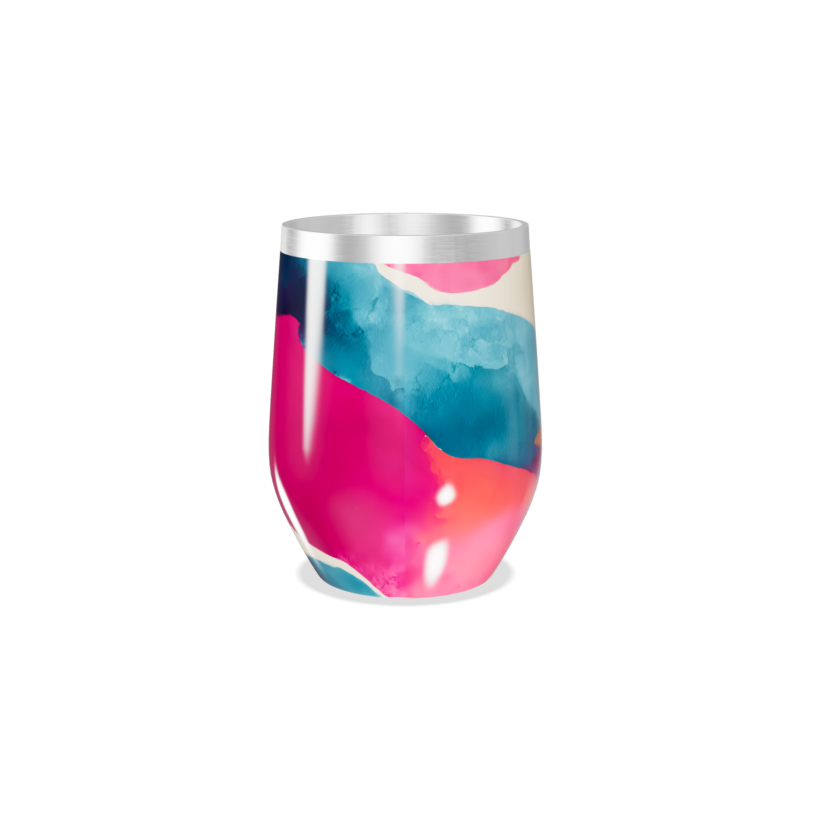 Copo Térmico Slim - Estampa Abstrata Colorida