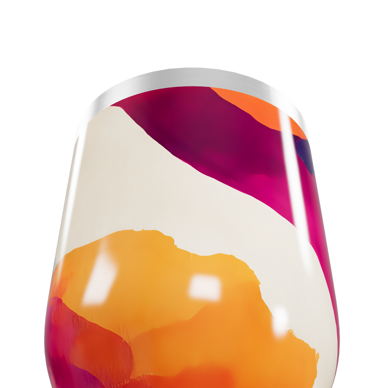 Copo Térmico Slim - Estampa Abstrata Colorida