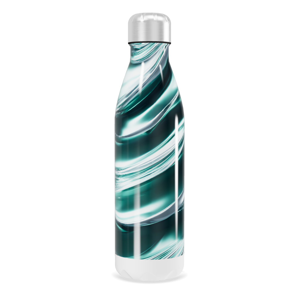 Garrafa Inox Azul Marmorizada