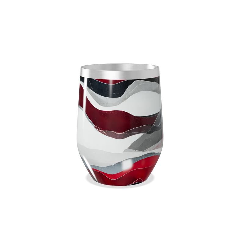 Copo Térmico Slim - Estampa Ondas Coloridas