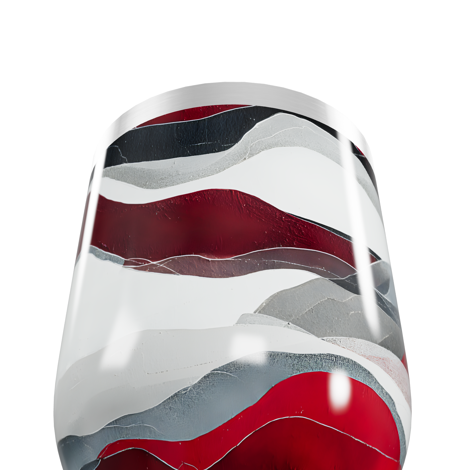 Copo Térmico Slim - Estampa Ondas Coloridas