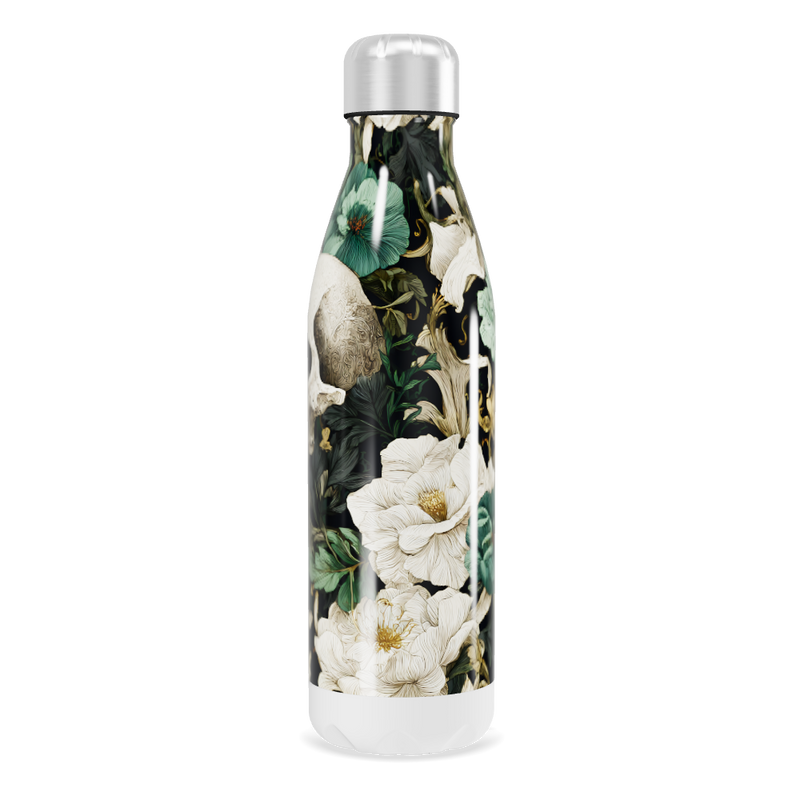 Garrafa Inox - Floral e Caveira 750ml