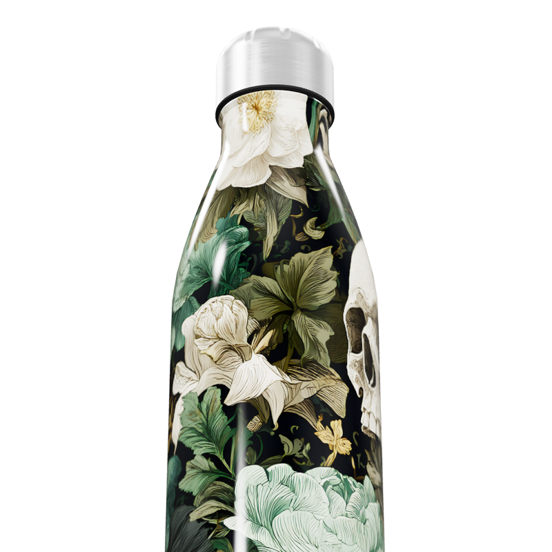 Garrafa Inox - Floral e Caveira 750ml