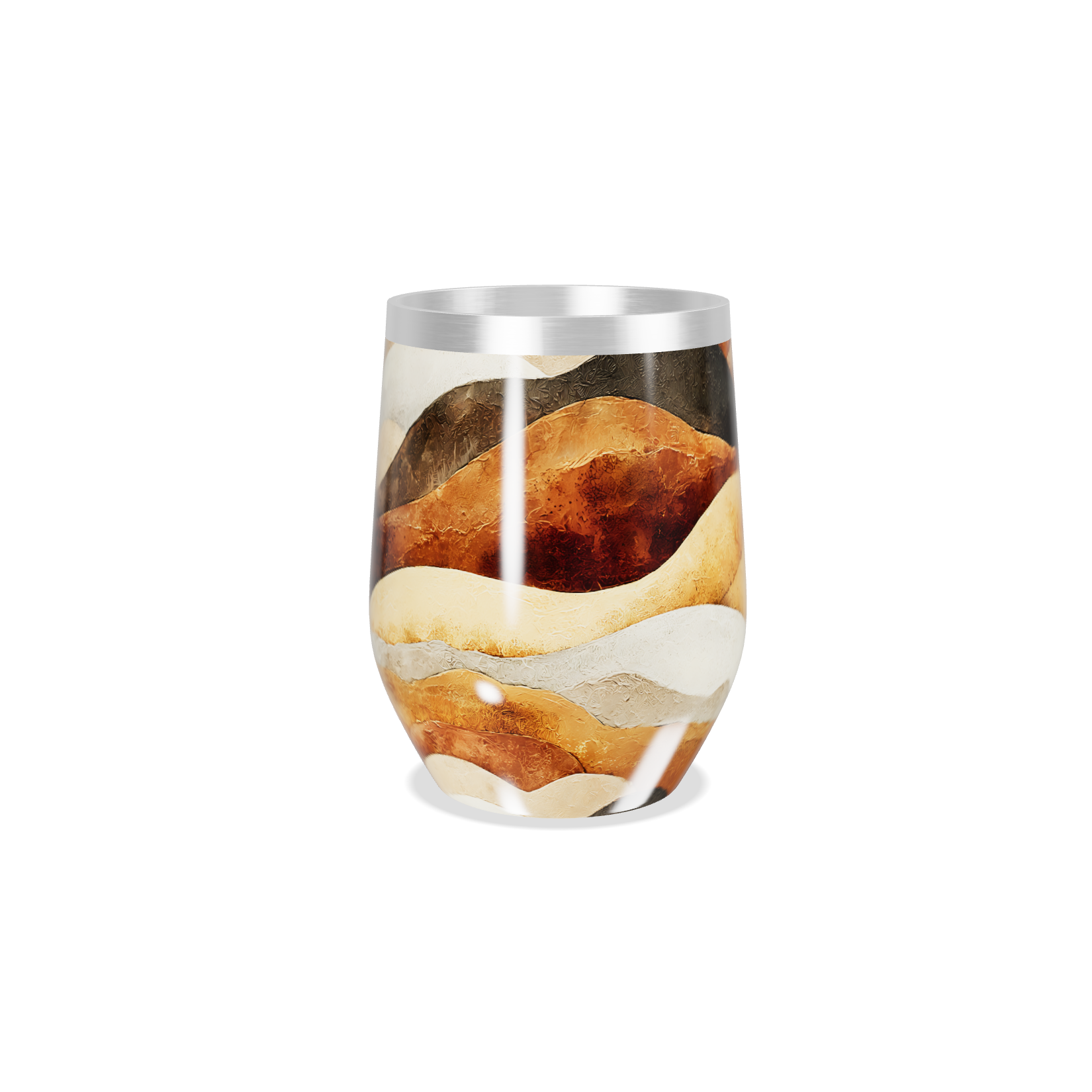 Copo Térmico Slim - Design Mármore Colorido