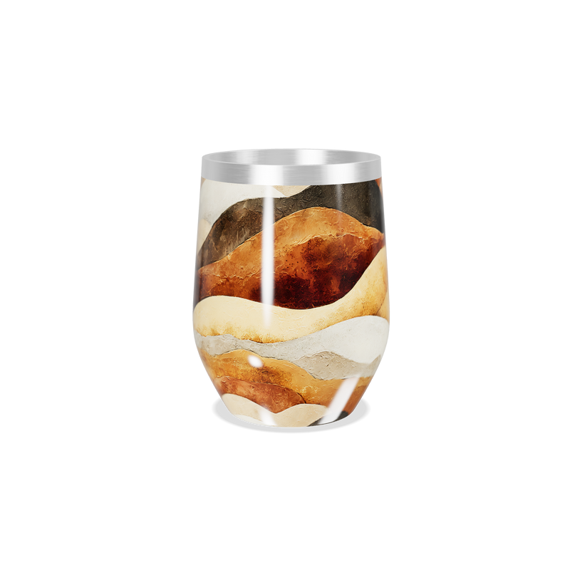 Copo Térmico Slim - Design Mármore Colorido