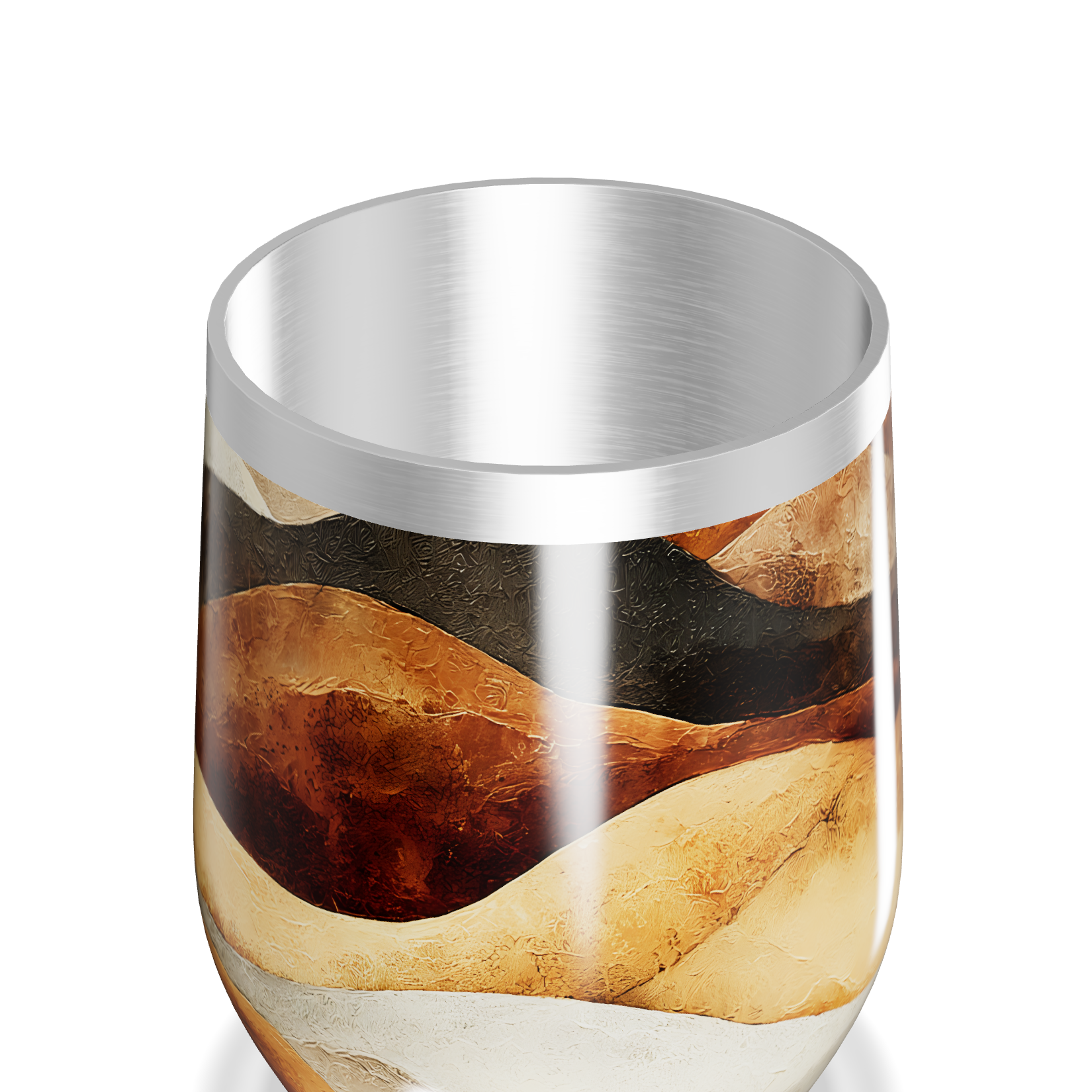 Copo Térmico Slim - Design Mármore Colorido