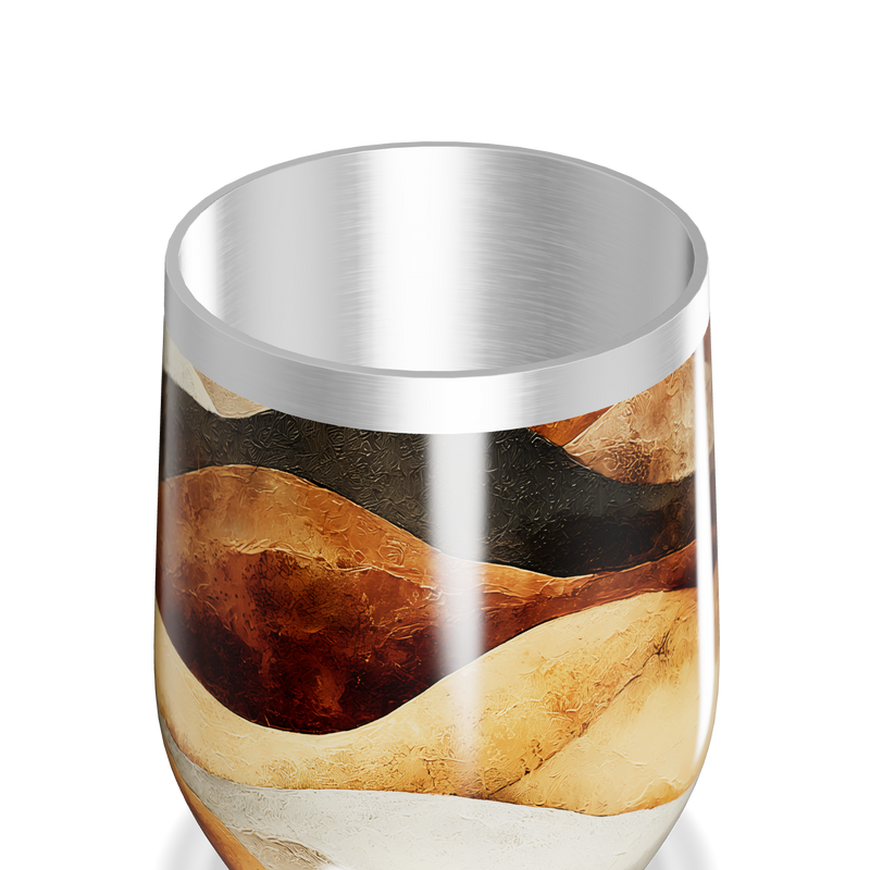 Copo Térmico Slim - Design Mármore Colorido