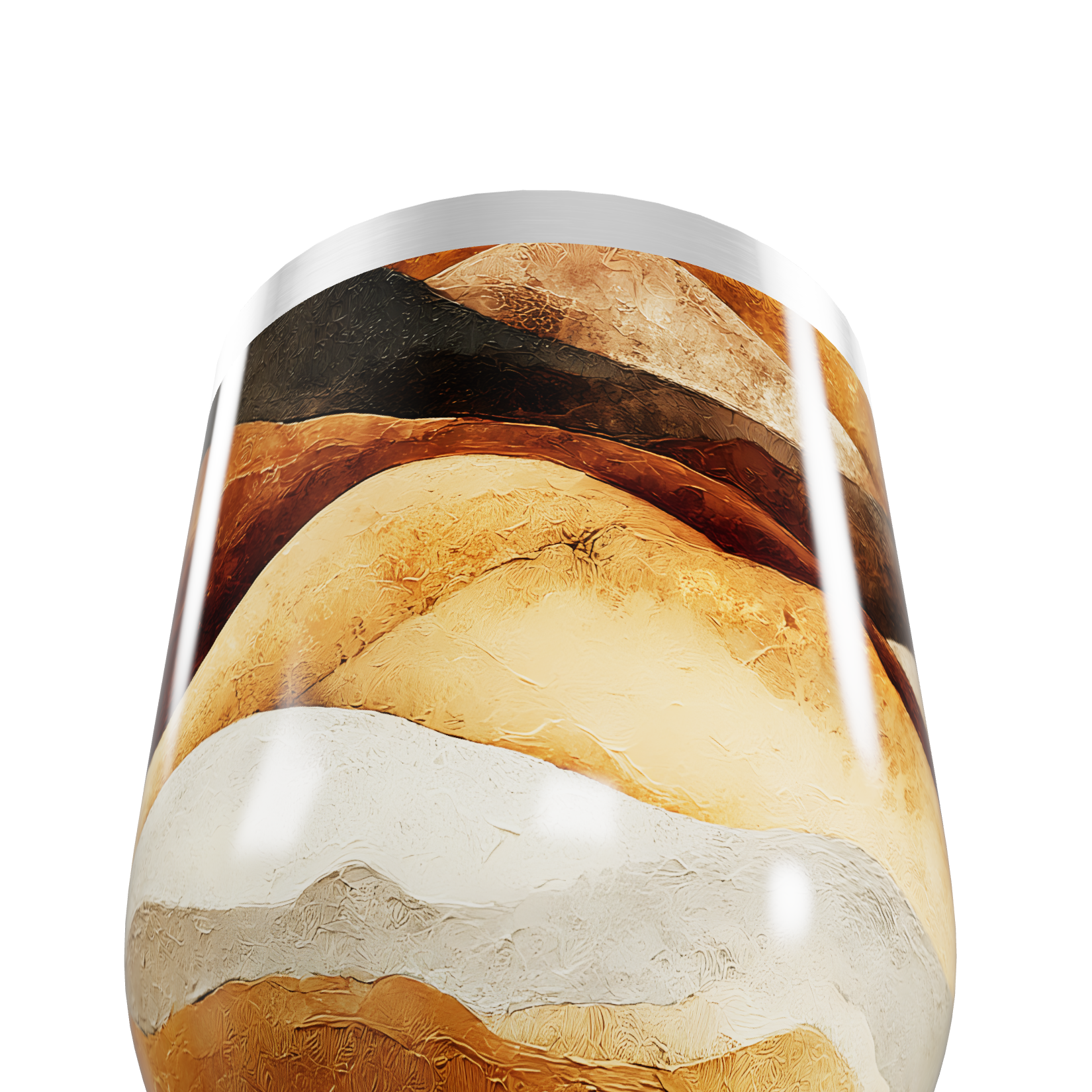 Copo Térmico Slim - Design Mármore Colorido