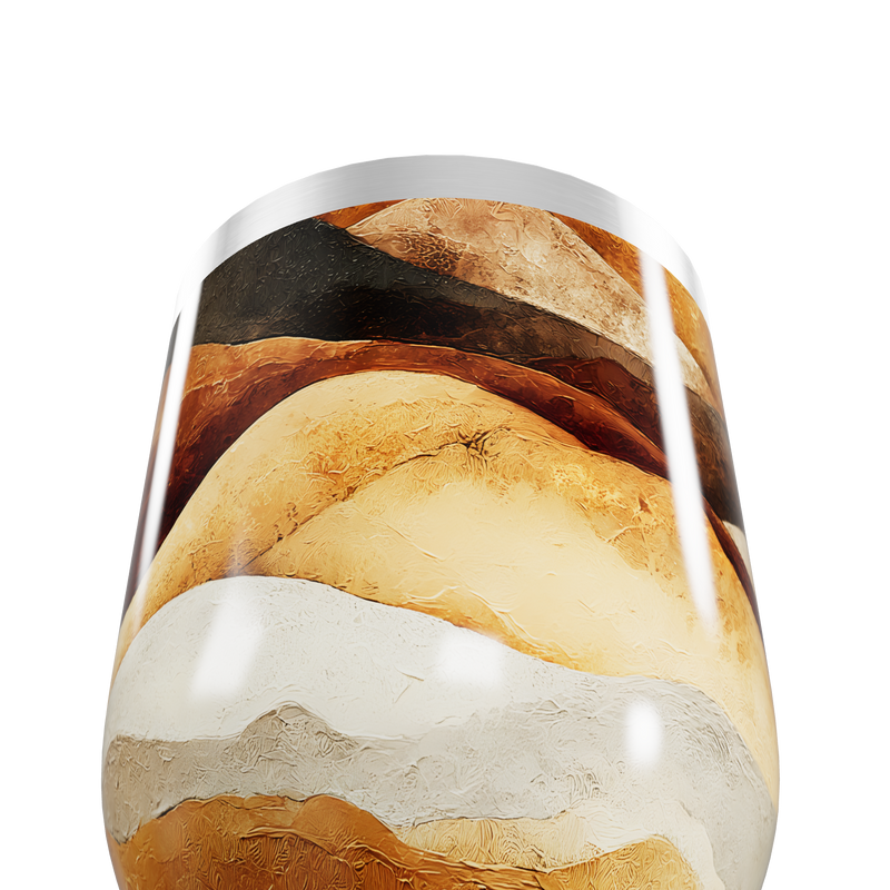 Copo Térmico Slim - Design Mármore Colorido