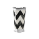 Copo Térmico - Estampa Chevron Preto e Amarelo
