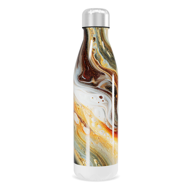 Garrafa Inox - Estampa Abstrata Colorida