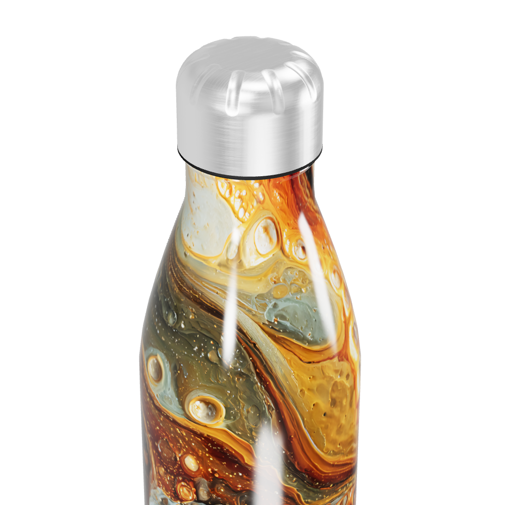 Garrafa Inox - Estampa Abstrata Colorida