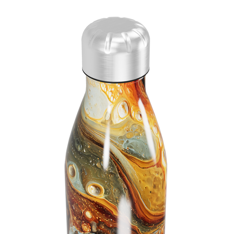 Garrafa Inox - Estampa Abstrata Colorida