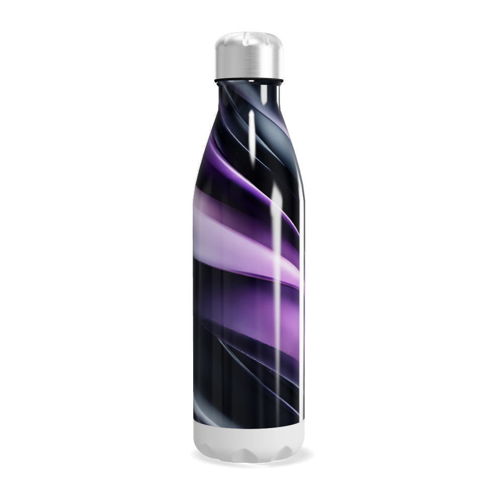 Garrafa Inox - Roxa e Preta com Design Moderno