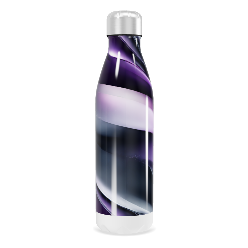 Garrafa Inox - Roxa e Preta com Design Moderno