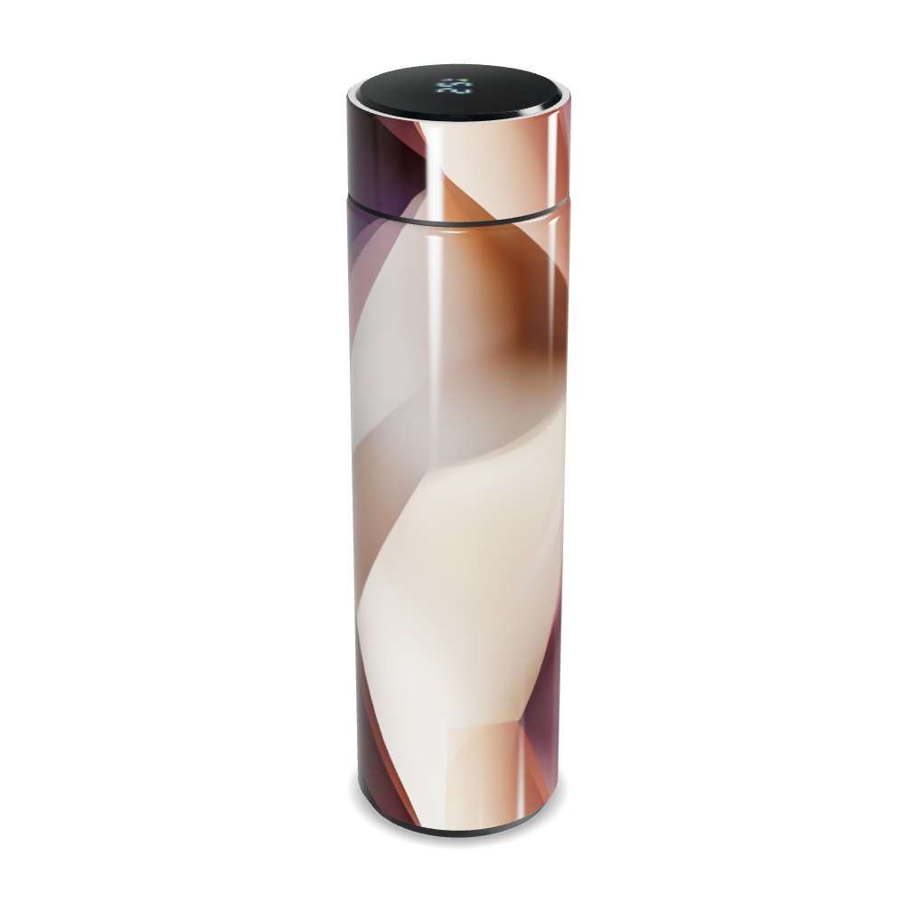 Garrafa Térmica Touch - Estampa Geométrica Rosa