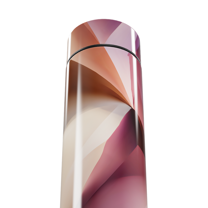 Garrafa Térmica Touch - Estampa Geométrica Rosa