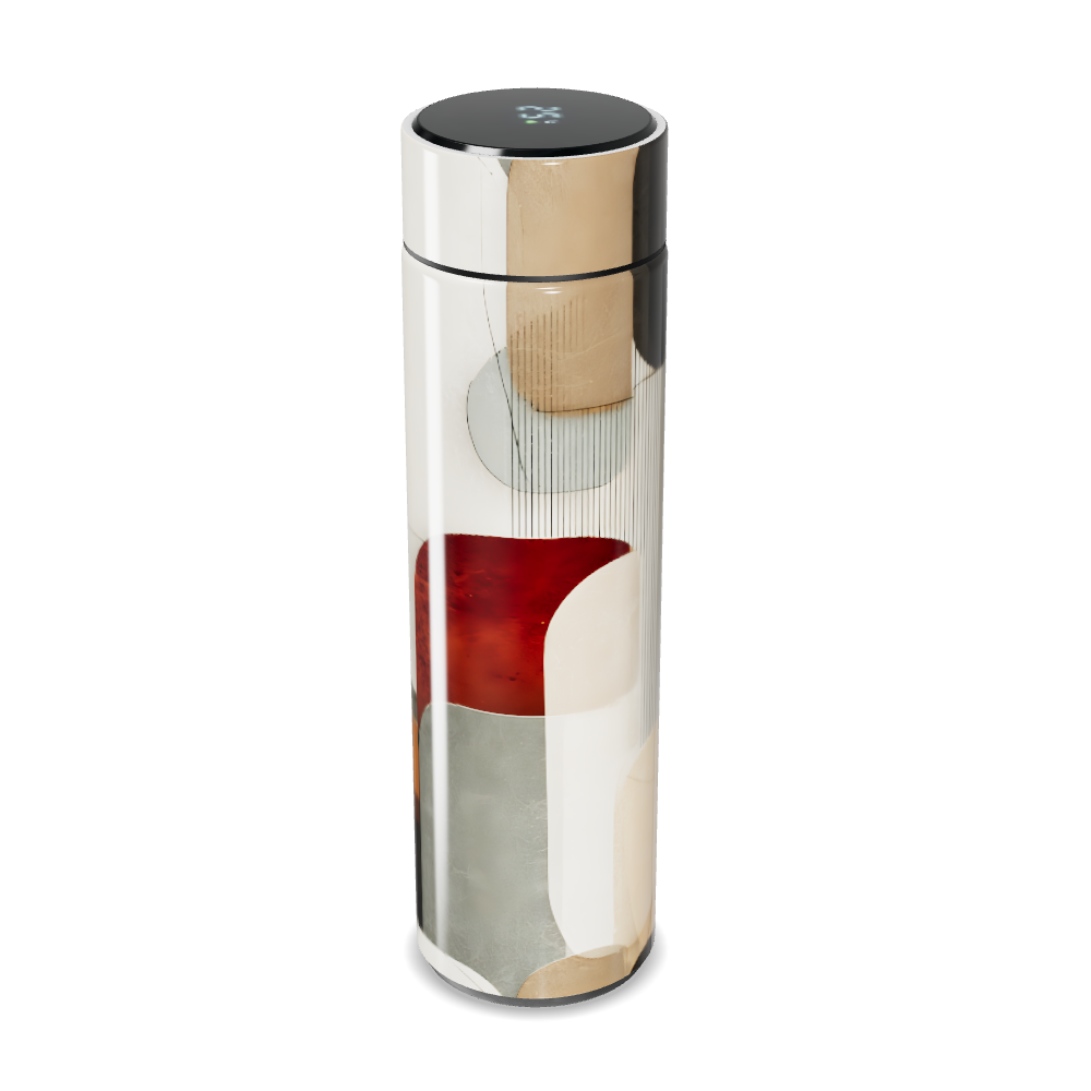 Garrafa Térmica Touch Colorida Abstrata