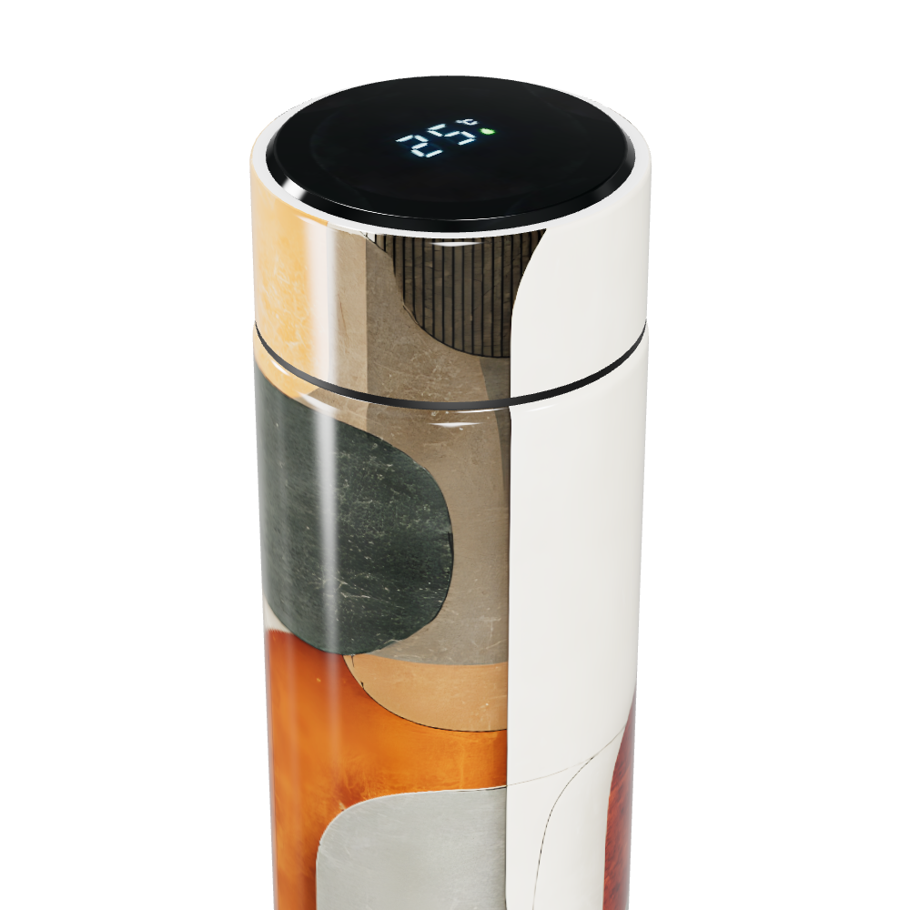 Garrafa Térmica Touch Colorida Abstrata