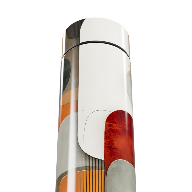 Garrafa Térmica Touch Colorida Abstrata