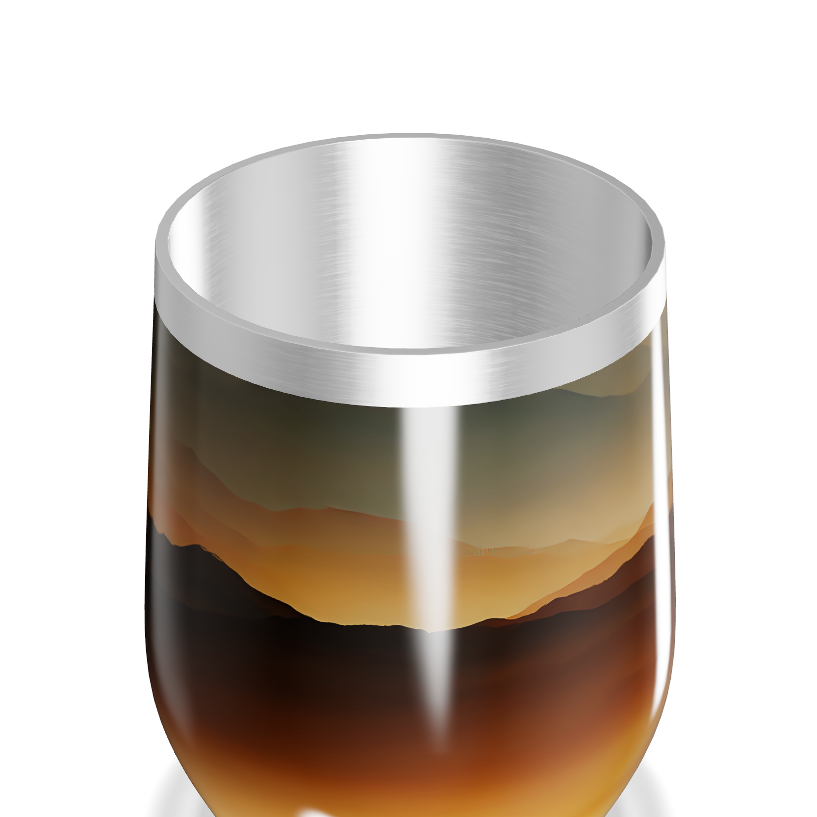 Copo Térmico Slim - Paisagem Colorida Aço Inox