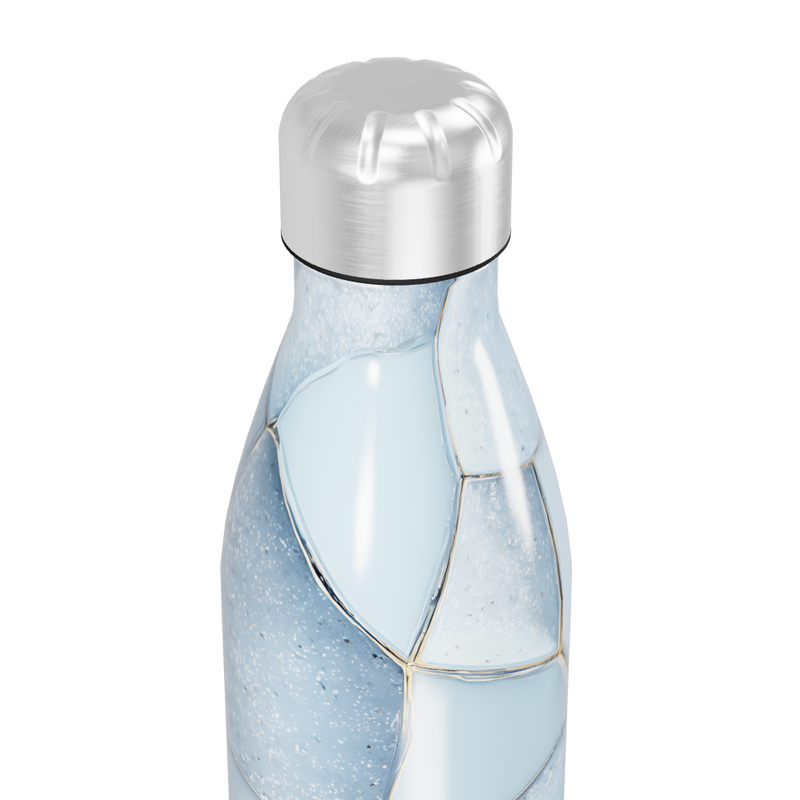 Garrafa Inox - Estampa Geométrica Azul
