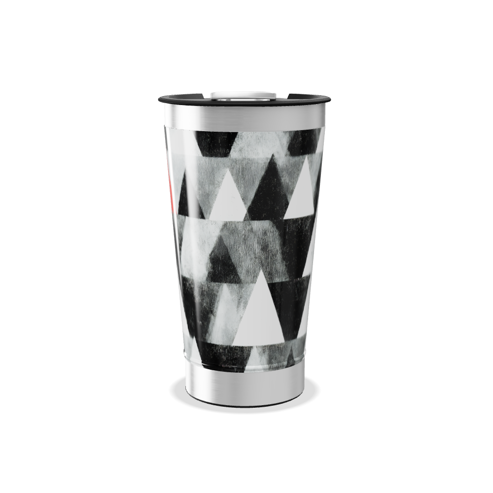 Copo Térmico - Geométrico Preto e Branco