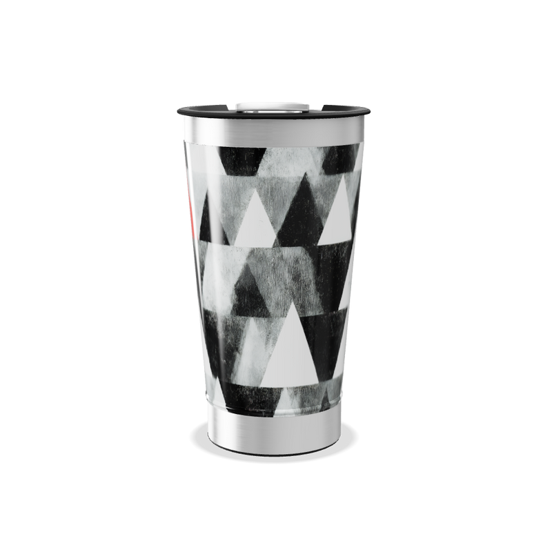 Copo Térmico - Geométrico Preto e Branco
