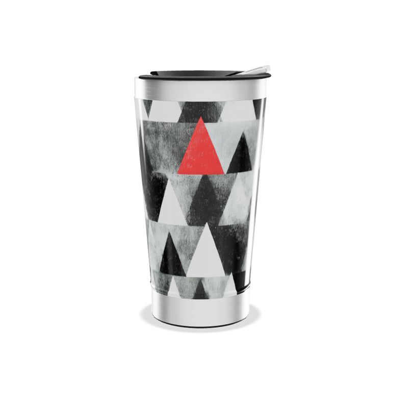 Copo Térmico - Geométrico Preto e Branco