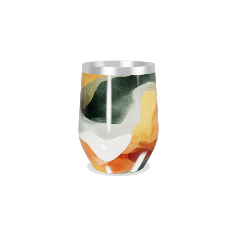 Copo Térmico Slim - Abstrato Colorido Aço